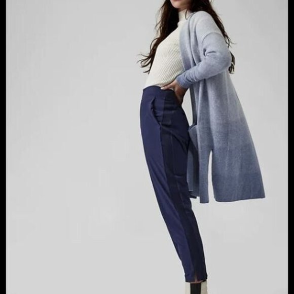 Athleta Spirit Wool Cashmere Ombre Wrap Duster Sweater Cardigan - Picture 8 of 15